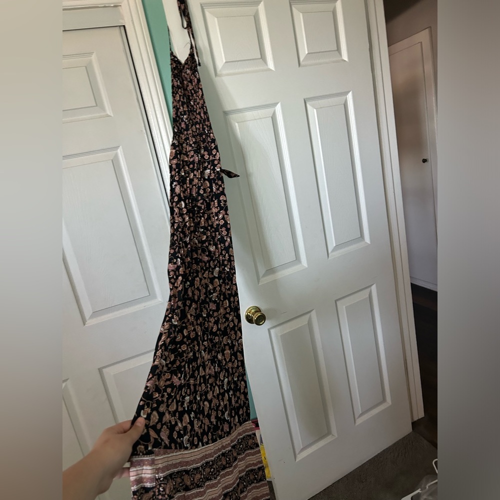 Long floral beach dress